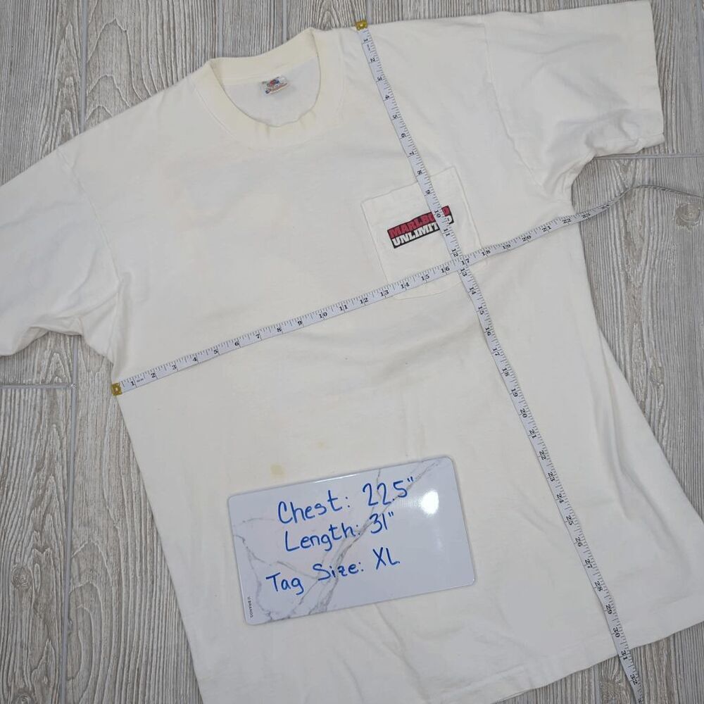 Vintage 90s Fruit of the Loom Men's XL Marlboro Unlimited Pipestone Pass T-Shirt - Picture 8 of 9